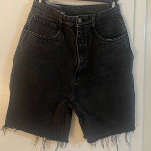 Rio black cut off jeans